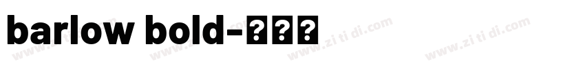 barlow bold字体转换